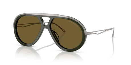 Emporio Armani  0EA4242U 621473 56 Shiny Olive Green/ Dark Brown