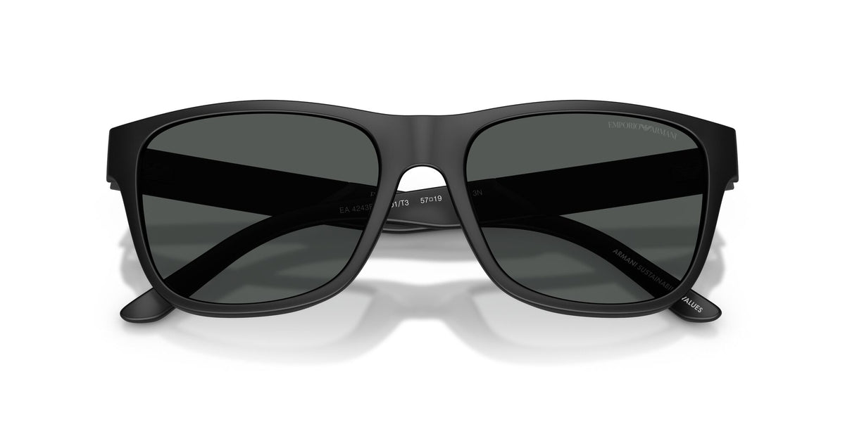 Emporio Armani  EA4243F 5001T3 57 Matte Black / Dark Grey