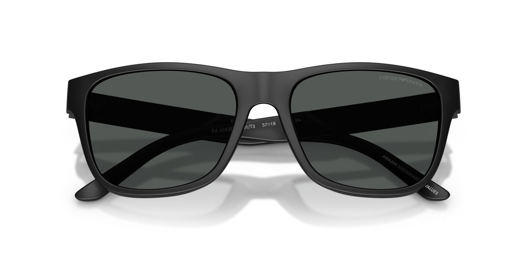 Emporio Armani  EA4243F 5001T3 57 Matte Black / Dark Grey