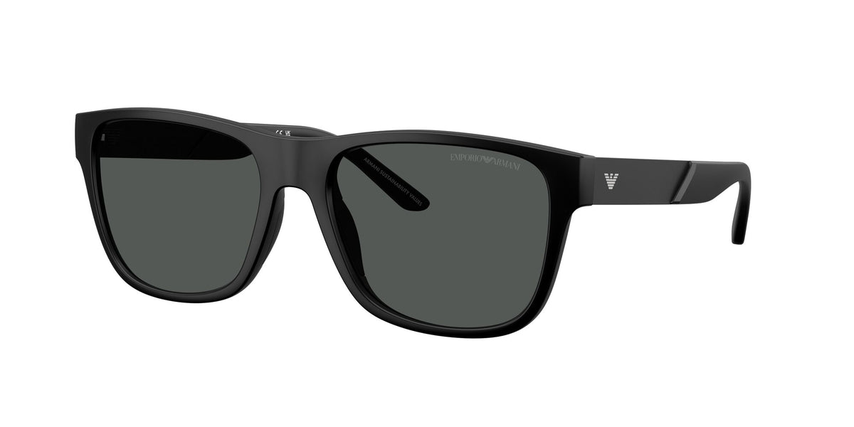 Emporio Armani  EA4243 5001T3 56 Matte Black / Dark Grey