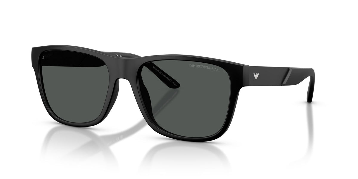 Emporio Armani  EA4243 5001T3 56 Matte Black / Dark Grey