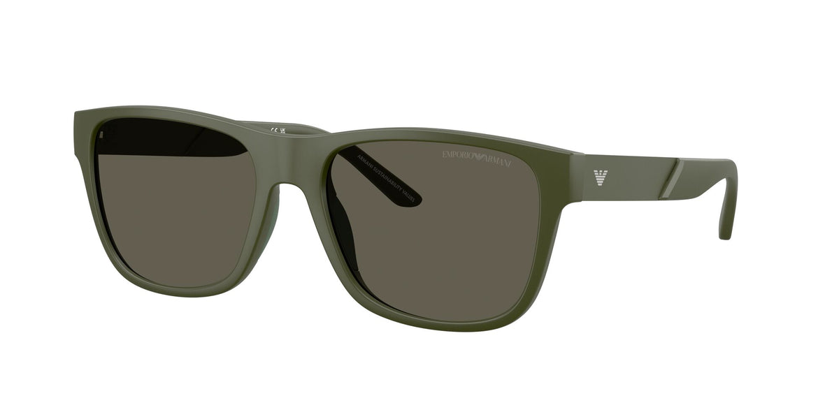 Emporio Armani  EA4243 618471 56 Matte Green / Dark Brown
