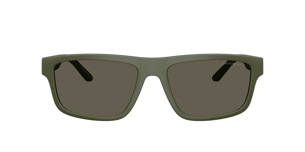 Emporio Armani  EA4244U 618471 57 Matte Green / Dark Brown