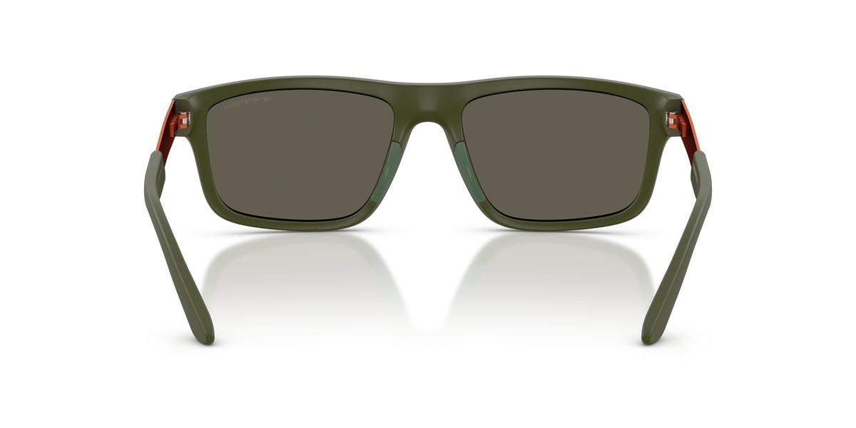 Emporio Armani  EA4244U 618471 57 Matte Green / Dark Brown