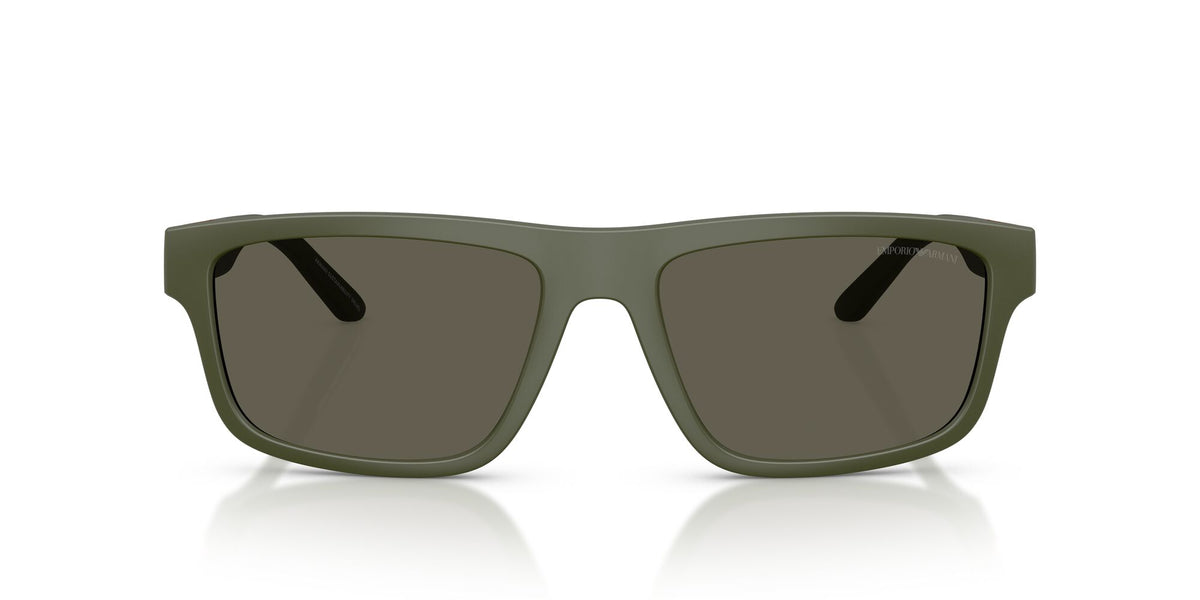 Emporio Armani  EA4244U 618471 57 Matte Green / Dark Brown