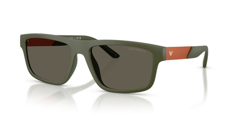 Emporio Armani  EA4244U 618471 57 Matte Green / Dark Brown
