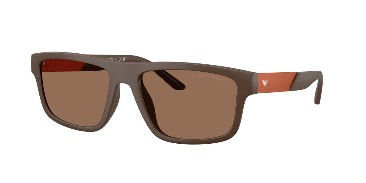Emporio Armani  EA4244U 624373 57 Matte Brown / Dark Brown
