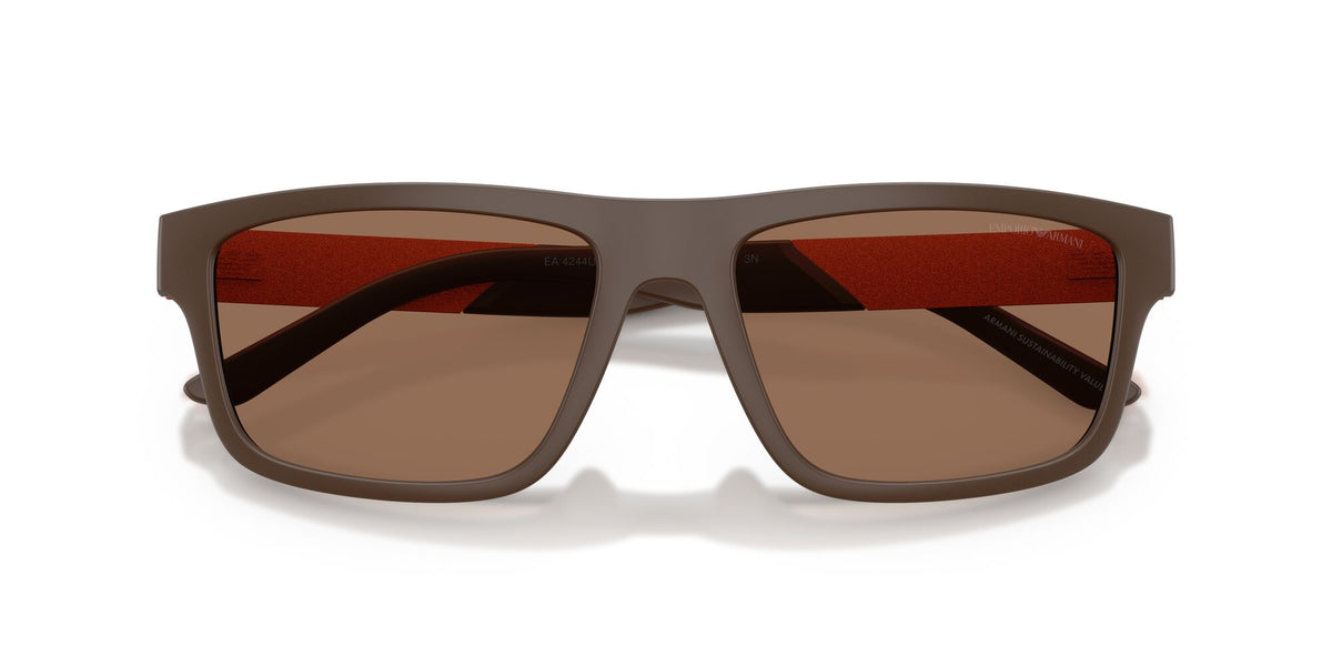 Emporio Armani  EA4244U 624373 57 Matte Brown / Dark Brown