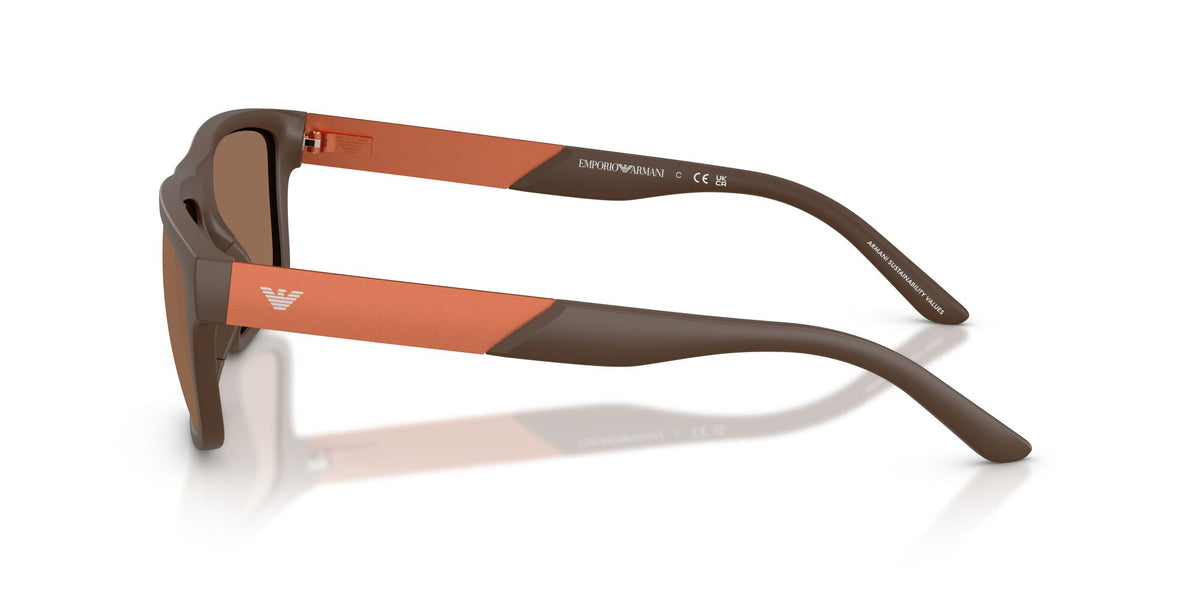 Emporio Armani  EA4244U 624373 57 Matte Brown / Dark Brown