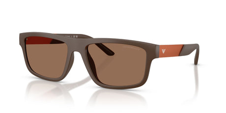 Emporio Armani  EA4244U 624373 57 Matte Brown / Dark Brown