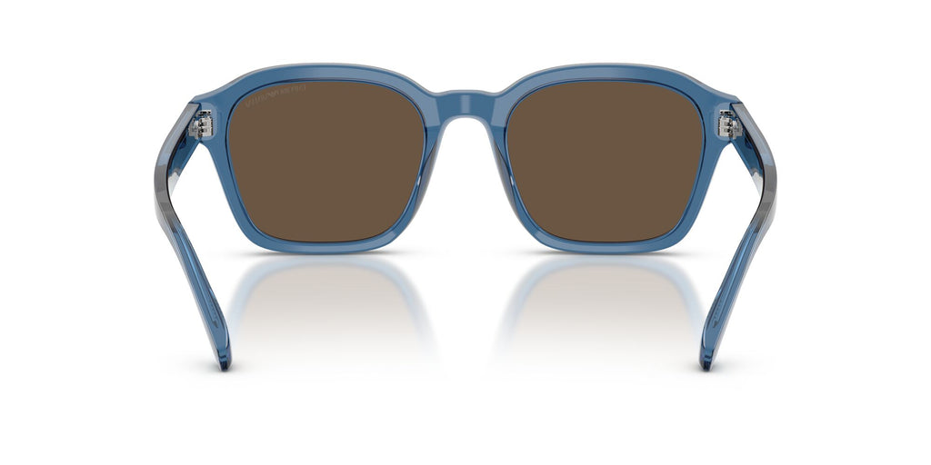 Emporio Armani  EA4245U 624787 54 Shiny Transparent Blue / Solid Brown