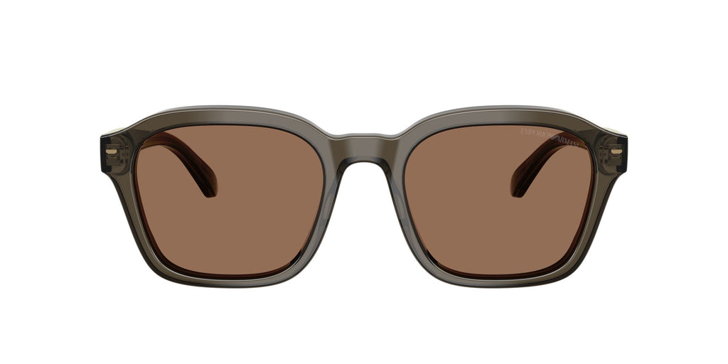 Emporio Armani  EA4245U 624973 54 Shiny Transparent Grey / Dark Brown