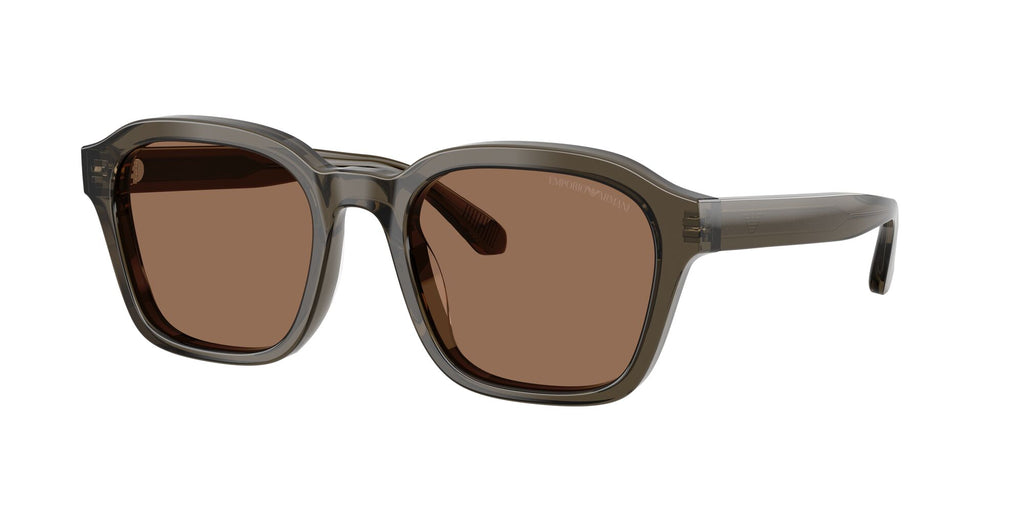 Emporio Armani  EA4245U 624973 54 Shiny Transparent Grey / Dark Brown