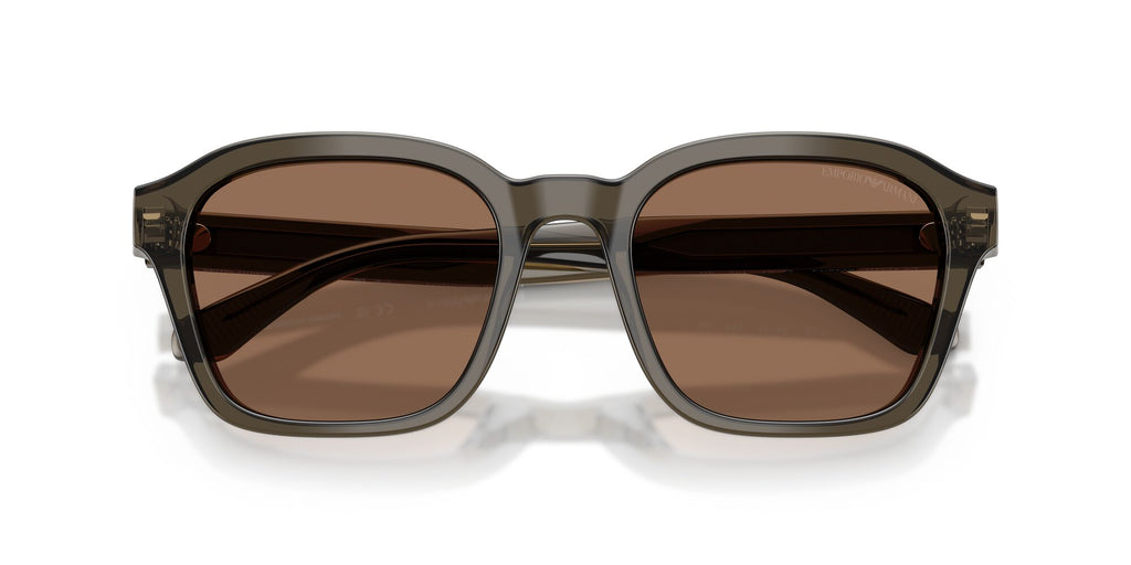 Emporio Armani  EA4245U 624973 54 Shiny Transparent Grey / Dark Brown