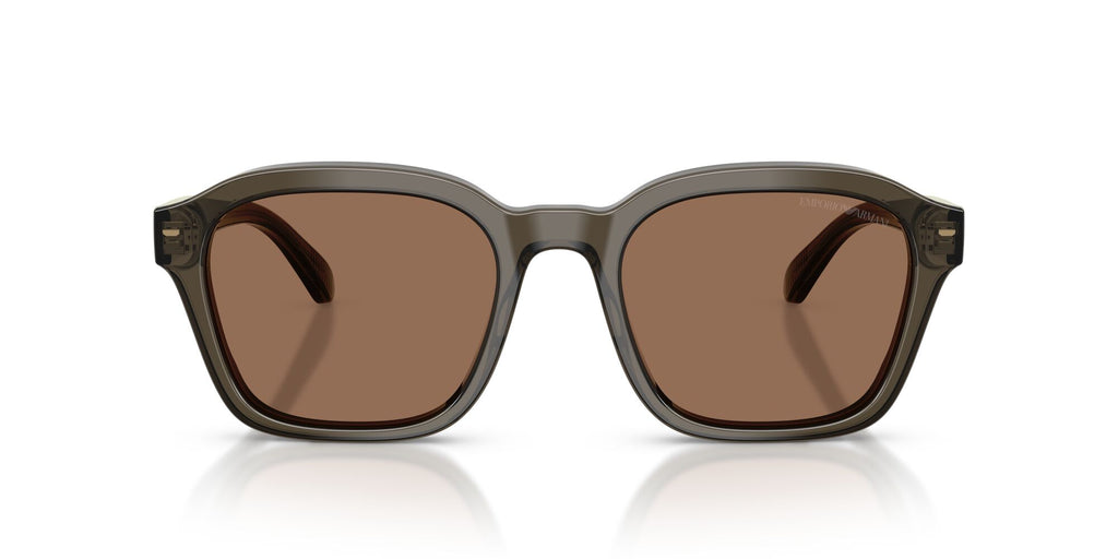 Emporio Armani  EA4245U 624973 54 Shiny Transparent Grey / Dark Brown