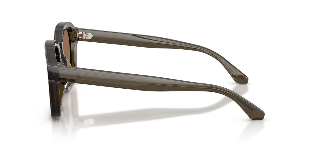 Emporio Armani  EA4245U 624973 54 Shiny Transparent Grey / Dark Brown