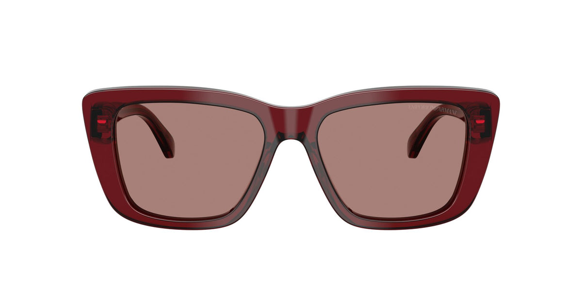 Emporio Armani  EA4246U 625473 54 Shiny Transparent Bordeaux / Light Brown