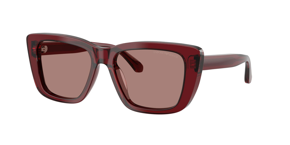 Emporio Armani  EA4246U 625473 54 Shiny Transparent Bordeaux / Light Brown
