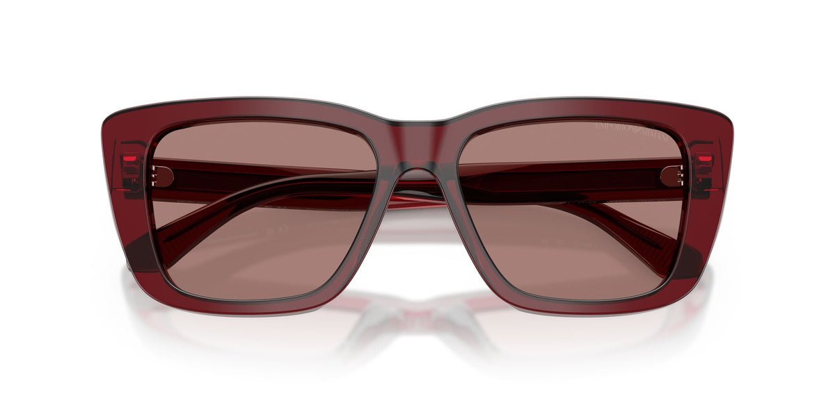 Emporio Armani  EA4246U 625473 54 Shiny Transparent Bordeaux / Light Brown