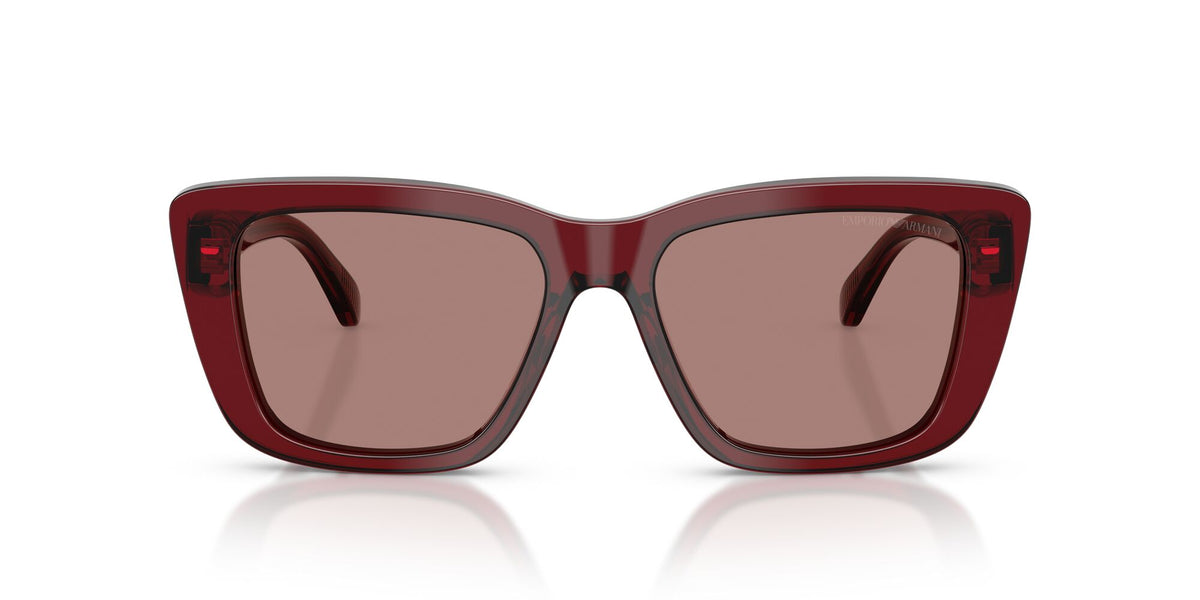 Emporio Armani  EA4246U 625473 54 Shiny Transparent Bordeaux / Light Brown