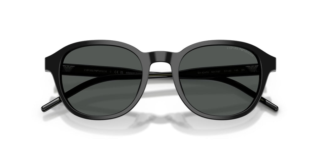 Emporio Armani  EA4247U 501787 51 Shiny Black / Dark Grey