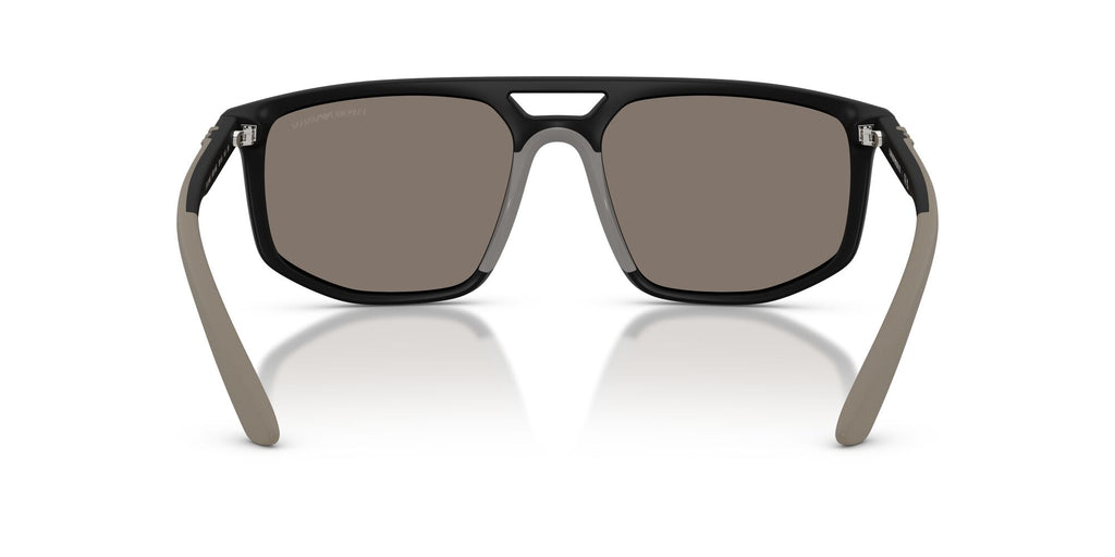 Emporio Armani  EA4248U 50016G 58 Matte Black / Light Grey Mirror Silver