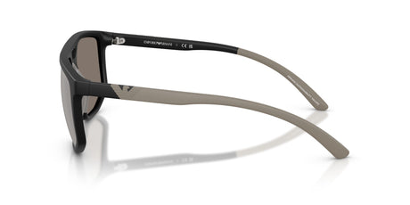 Emporio Armani  EA4248U 50016G 58 Matte Black / Light Grey Mirror Silver