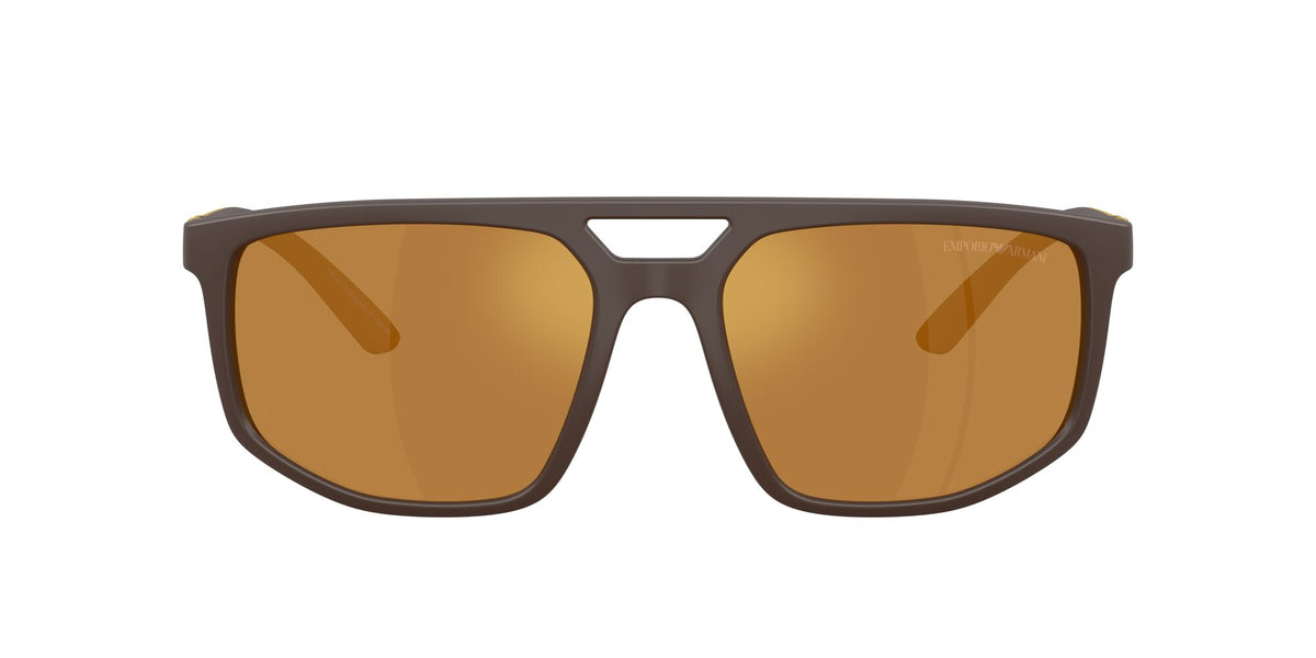 Emporio Armani  EA4248U 62586H 58 Matte Brown / Brown Mirror Gold