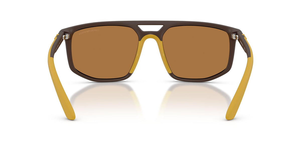 Emporio Armani  EA4248U 62586H 58 Matte Brown / Brown Mirror Gold