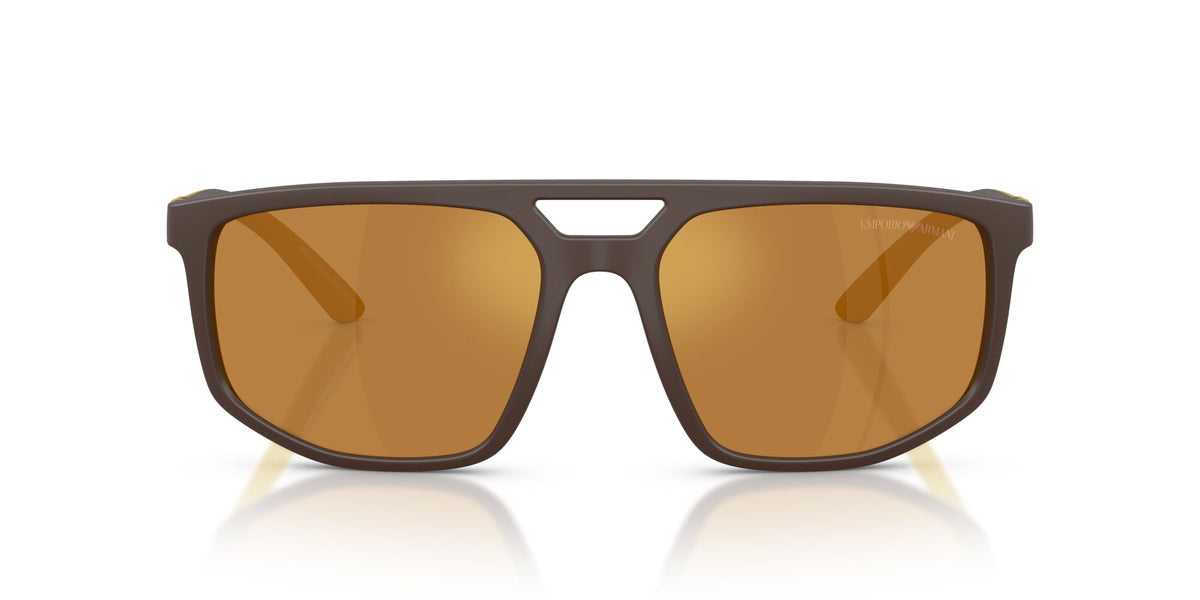 Emporio Armani  EA4248U 62586H 58 Matte Brown / Brown Mirror Gold