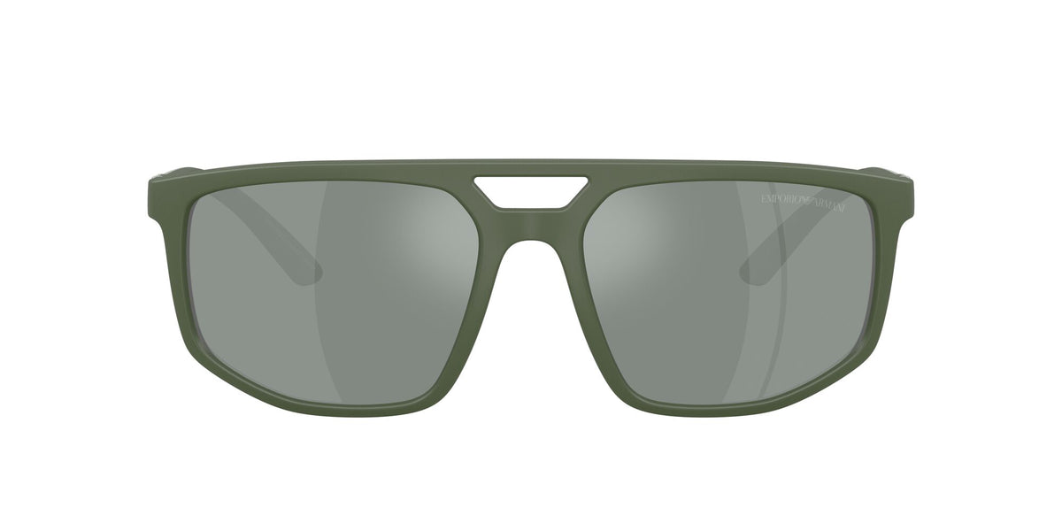 Emporio Armani  EA4248U 625930 58 Matt Agave / Green Mirror Silver