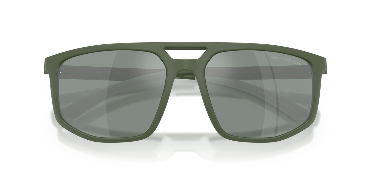 Emporio Armani  EA4248U 625930 58 Matt Agave / Green Mirror Silver