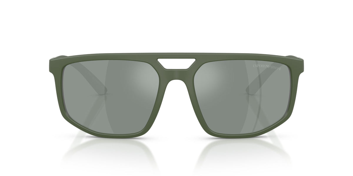 Emporio Armani  EA4248U 625930 58 Matt Agave / Green Mirror Silver