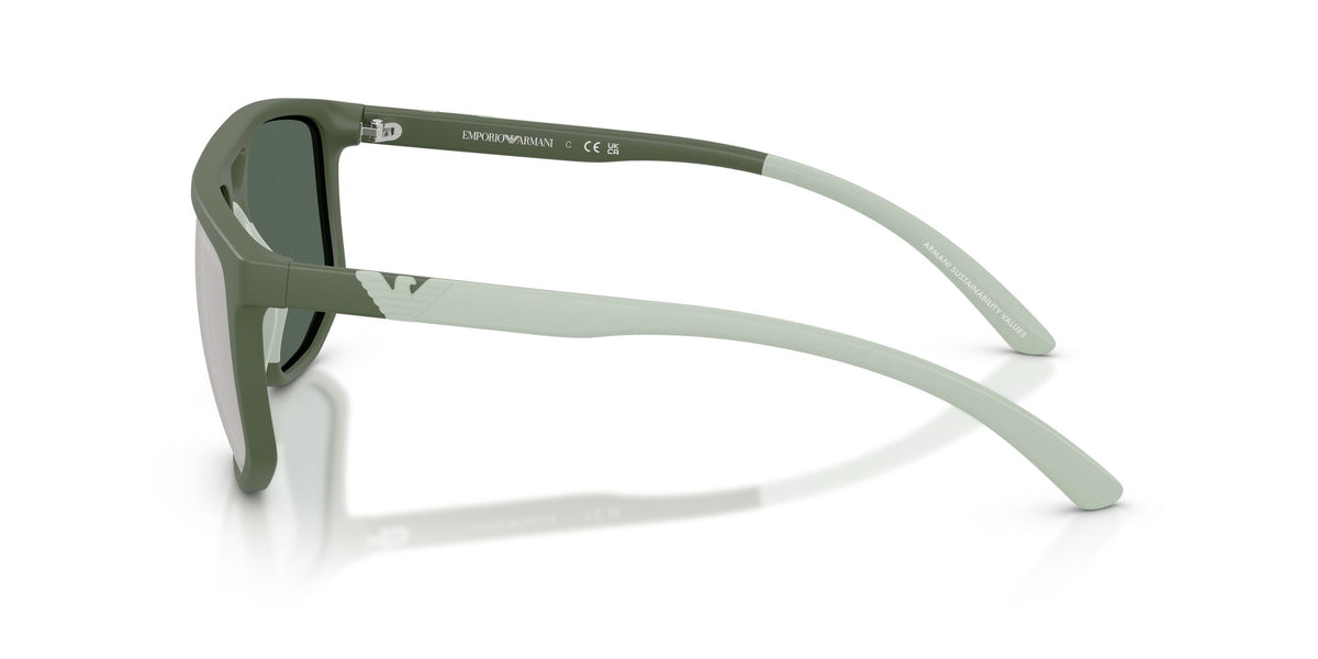 Emporio Armani  EA4248U 625930 58 Matt Agave / Green Mirror Silver