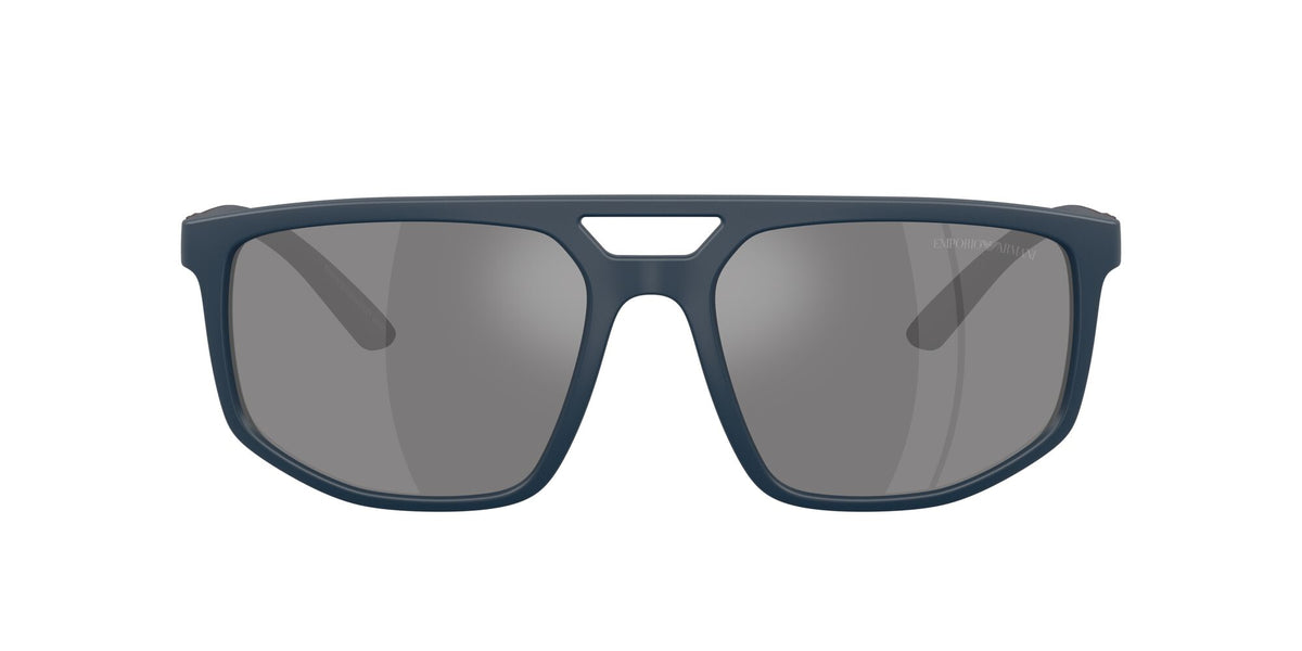 Emporio Armani  EA4248U 62606G 58 Matte Blue / Dark Grey Mirror Silver