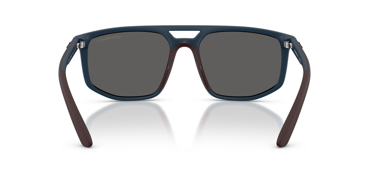 Emporio Armani  EA4248U 62606G 58 Matte Blue / Dark Grey Mirror Silver