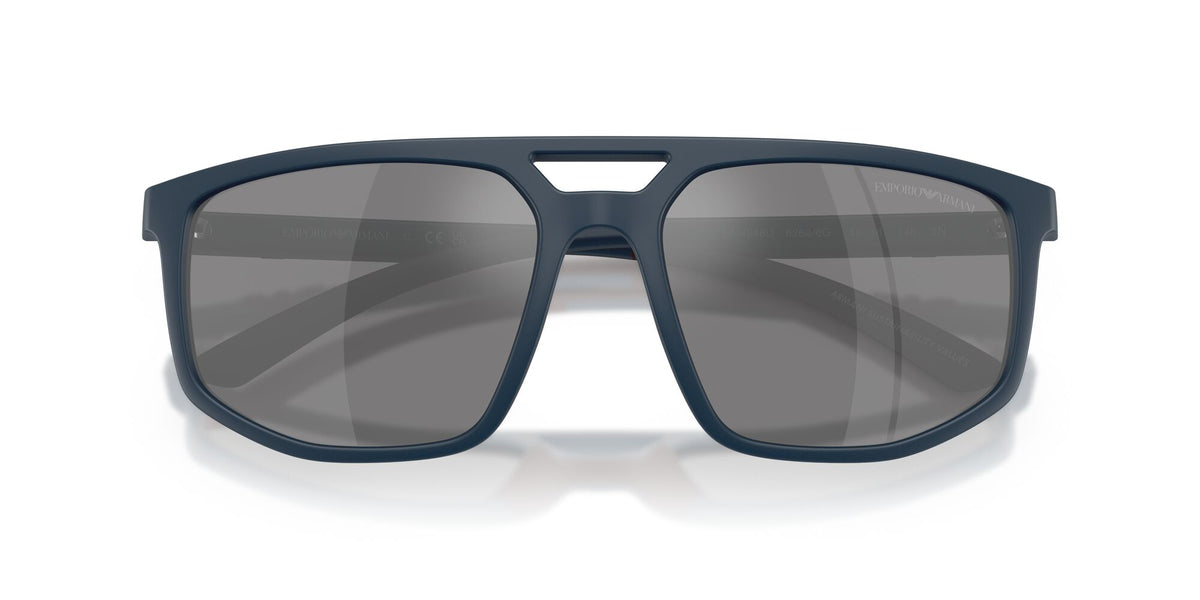 Emporio Armani  EA4248U 62606G 58 Matte Blue / Dark Grey Mirror Silver