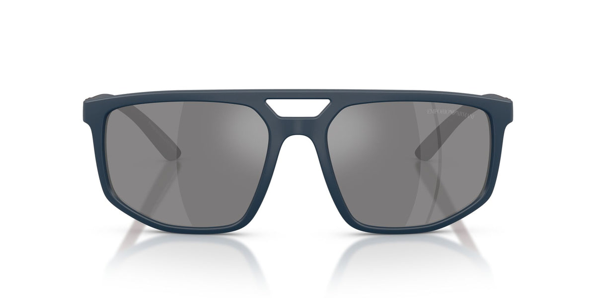 Emporio Armani  EA4248U 62606G 58 Matte Blue / Dark Grey Mirror Silver