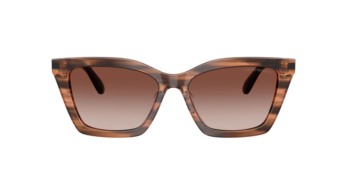 Emporio Armani  EA4250U 626613 54 Shiny Striped Brown / Gradient Brown