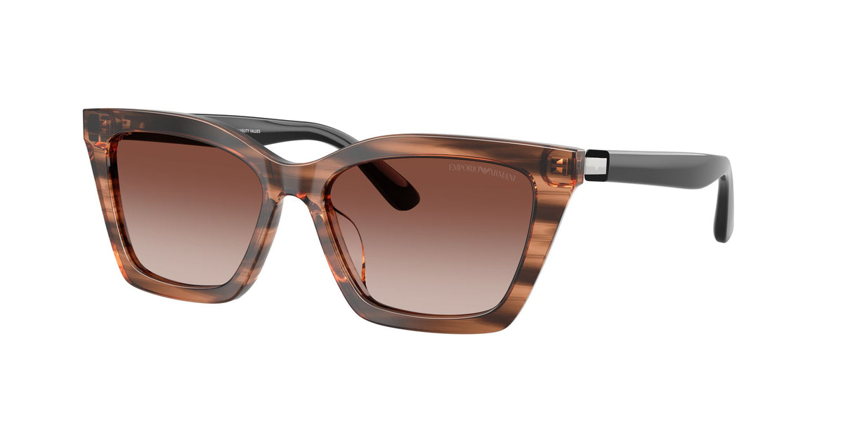 Emporio Armani  EA4250U 626613 54 Shiny Striped Brown / Gradient Brown