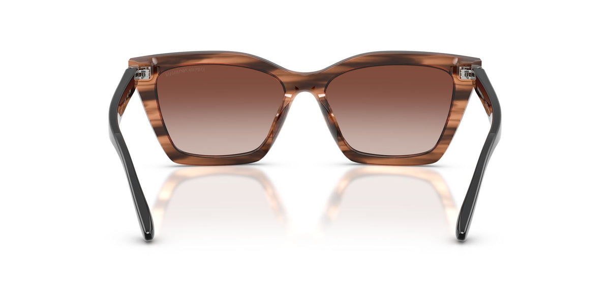 Emporio Armani  EA4250U 626613 54 Shiny Striped Brown / Gradient Brown