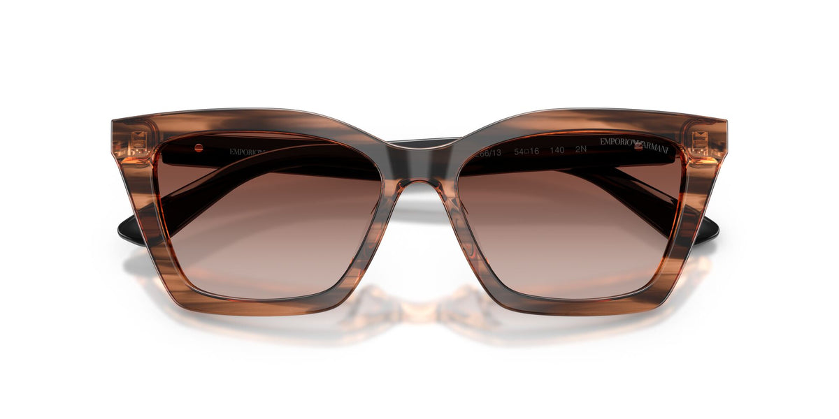 Emporio Armani  EA4250U 626613 54 Shiny Striped Brown / Gradient Brown