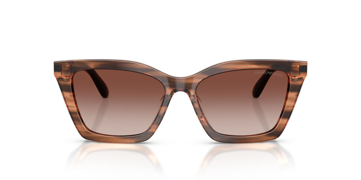 Emporio Armani  EA4250U 626613 54 Shiny Striped Brown / Gradient Brown