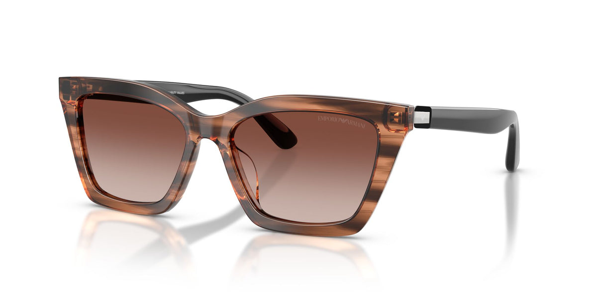 Emporio Armani  EA4250U 626613 54 Shiny Striped Brown / Gradient Brown