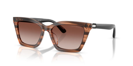 Emporio Armani  EA4250U 626613 54 Shiny Striped Brown / Gradient Brown