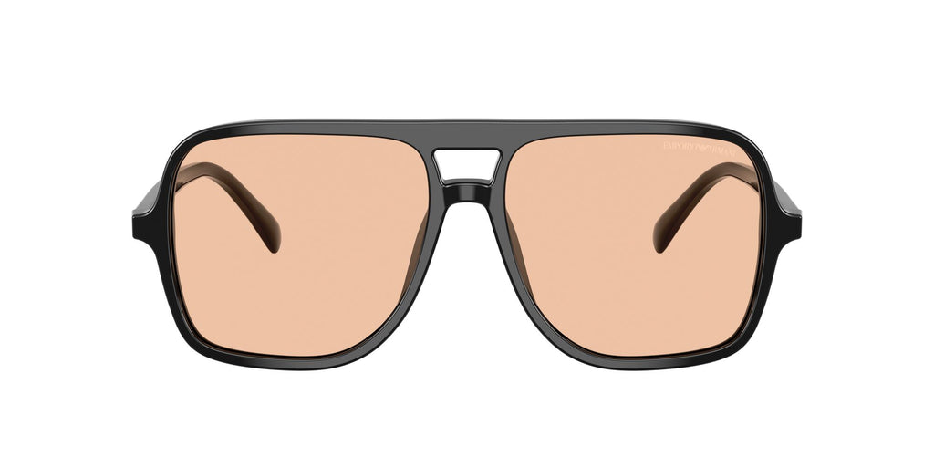 Emporio Armani  EA4252U 501793 57 Shiny Black / Light Orange