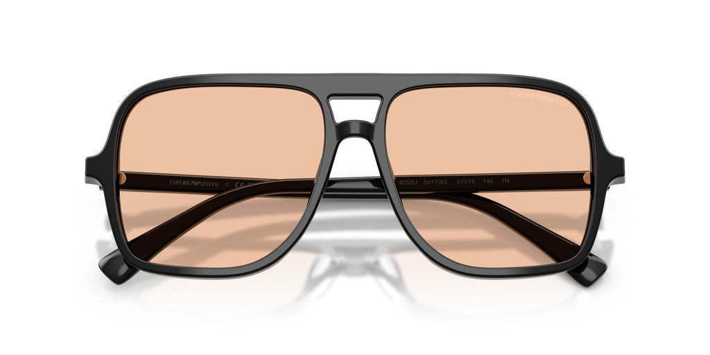 Emporio Armani  EA4252U 501793 57 Shiny Black / Light Orange