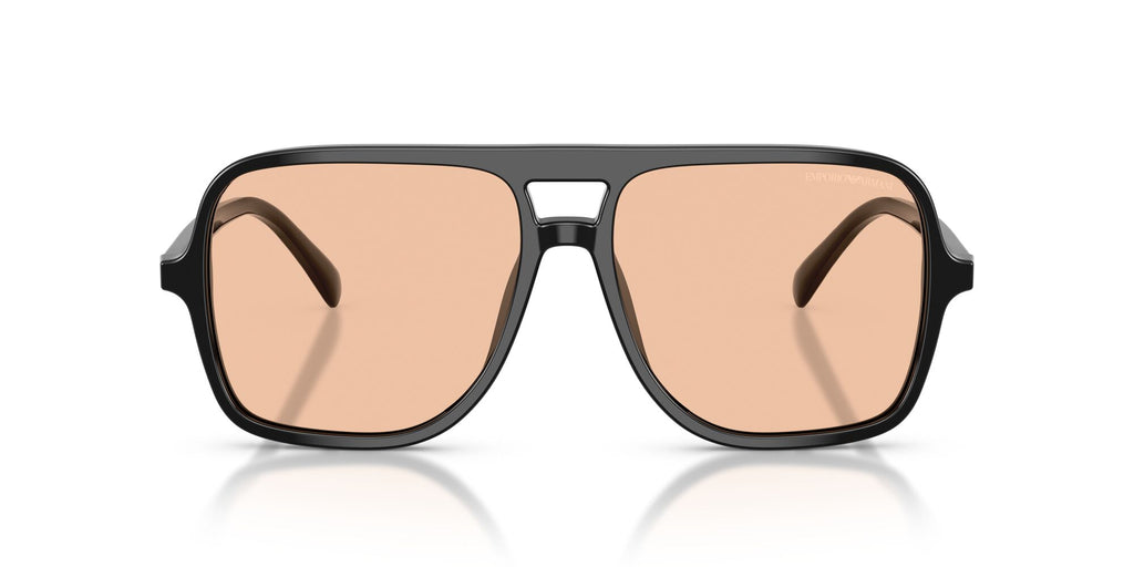 Emporio Armani  EA4252U 501793 57 Shiny Black / Light Orange