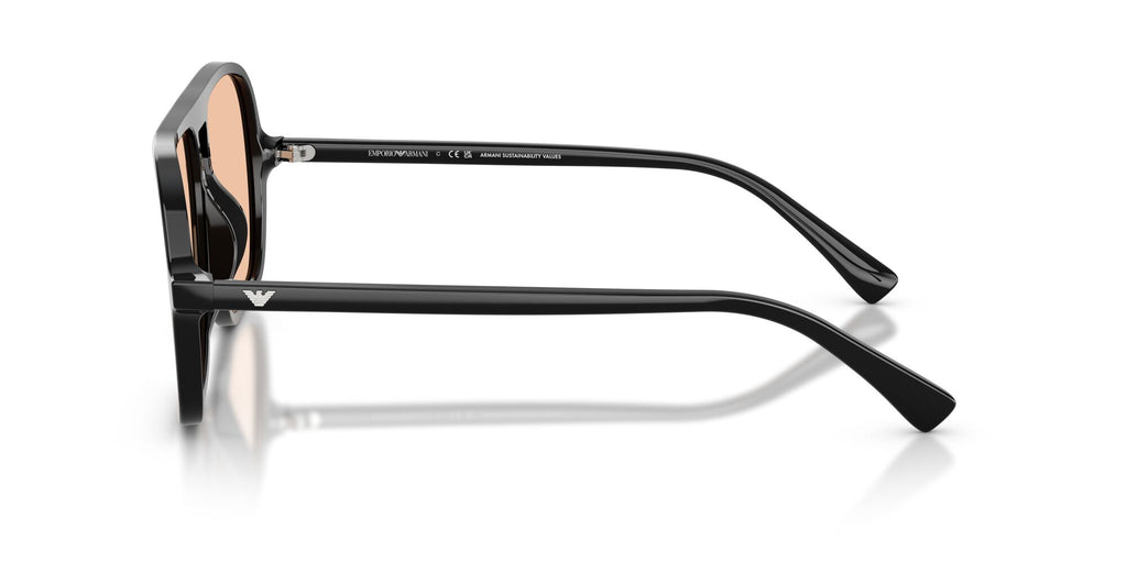 Emporio Armani  EA4252U 501793 57 Shiny Black / Light Orange