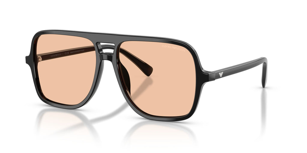 Emporio Armani  EA4252U 501793 57 Shiny Black / Light Orange